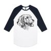 AS Colour - 3/4 Raglan Baseball Sleeve Tee Thumbnail