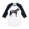 AS Colour - 3/4 Raglan Baseball Sleeve Tee Thumbnail