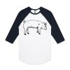 AS Colour - 3/4 Raglan Baseball Sleeve Tee Thumbnail