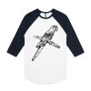 AS Colour - 3/4 Raglan Baseball Sleeve Tee Thumbnail