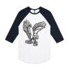 AS Colour - 3/4 Raglan Baseball Sleeve Tee Thumbnail