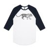 AS Colour - 3/4 Raglan Baseball Sleeve Tee Thumbnail