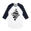 AS Colour - 3/4 Raglan Baseball Sleeve Tee Thumbnail