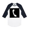 AS Colour - 3/4 Raglan Baseball Sleeve Tee Thumbnail
