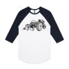 AS Colour - 3/4 Raglan Baseball Sleeve Tee Thumbnail