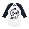 AS Colour - 3/4 Raglan Baseball Sleeve Tee Thumbnail