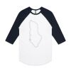 AS Colour - 3/4 Raglan Baseball Sleeve Tee Thumbnail