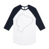 AS Colour - 3/4 Raglan Baseball Sleeve Tee Thumbnail
