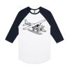 AS Colour - 3/4 Raglan Baseball Sleeve Tee Thumbnail