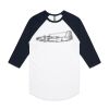 AS Colour - 3/4 Raglan Baseball Sleeve Tee Thumbnail