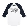 AS Colour - 3/4 Raglan Baseball Sleeve Tee Thumbnail