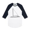 AS Colour - 3/4 Raglan Baseball Sleeve Tee Thumbnail