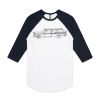 AS Colour - 3/4 Raglan Baseball Sleeve Tee Thumbnail