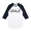 AS Colour - 3/4 Raglan Baseball Sleeve Tee Thumbnail