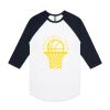 AS Colour - 3/4 Raglan Baseball Sleeve Tee Thumbnail